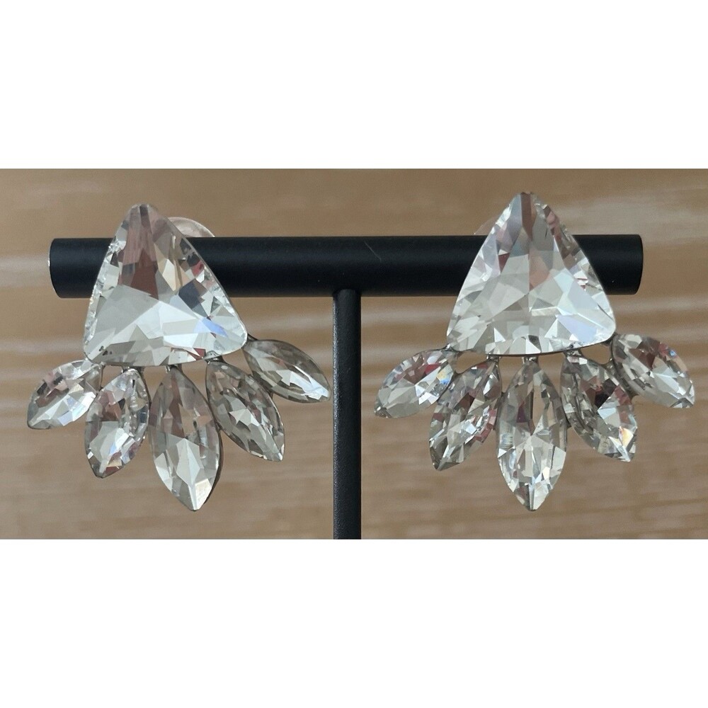 Elegant Crystal Earrings For Formal Event Wedding Christmas Holiday Women’s
